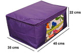 Load image into Gallery viewer, JaipurCrafts 9 Pieces Non Woven Saree Cover Set, Blue (45 x 35 x 21 cm) JaipurCrafts