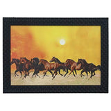 Load image into Gallery viewer, JaipurCrafts Running Horses Large Framed UV Digital Reprint Painting (Wood, Synthetic, 23 cm x 33 cm) JaipurCrafts