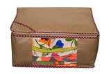 Load image into Gallery viewer, JaipurCrafts 3 Pieces Non Woven Saree Cover Set, Beige (45 x 35 x 22 cm) JaipurCrafts