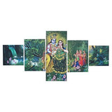 गैलरी व्यूवर में इमेज लोड करें, JaipurCrafts Multieffect UV Textured Panel Painting (Synthetic, 60 cm x 125 cm x 1 cm, Set of 5)