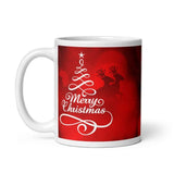 Load image into Gallery viewer, Webelkart Merry Christmas Greetings Coffee Mug with 1 Santa Cap and 12 Pcs Christmas Santa Clause Ornament Hangings for Christmas Decorations (350ml)