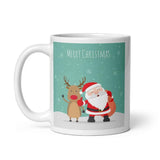 Load image into Gallery viewer, Webelkart Merry Christmas Coffee Mug with 1 Santa Cap and 12 Pcs Christmas Santa Clause Ornament Hangings for Christmas Decorations (350ml)