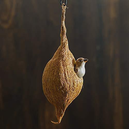 Webelkat Designer Premium Hanging Coir Bird Nest for Small Birds Balco