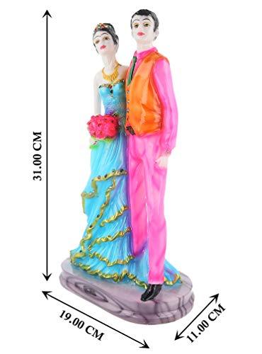 Handcrafted Resin Love Couple Statue with Heart Frame Showpiece for Gifting  - Shop Eco-friendly Luxury Items!