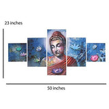 Load image into Gallery viewer, JaipurCrafts Multieffect UV Textured Panel Painting (Synthetic, 60 cm x 125 cm x 1 cm, Set of 5)