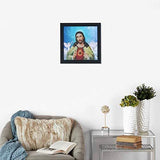 Load image into Gallery viewer, JaipurCrafts God Jesus Framed UV Digital Reprint Painting (Wood, Synthetic, 30 cm x 30 cm) JaipurCrafts