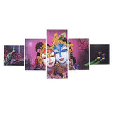 गैलरी व्यूवर में इमेज लोड करें, JaipurCrafts Multieffect UV Textured Panel Painting (Synthetic, 60 cm x 125 cm x 1 cm, Set of 5)