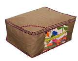 Load image into Gallery viewer, JaipurCrafts 3 Pieces Non Woven Saree Cover Set, Beige (45 x 35 x 22 cm) JaipurCrafts