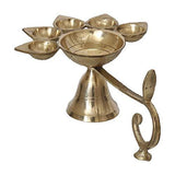 गैलरी व्यूवर में इमेज लोड करें, Webelkart Brass 5 Deepak Set (Paanch Diya) for Puja and Diwali Home Decoration JaipurCrafts