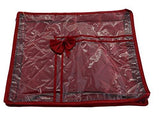 Load image into Gallery viewer, JaipurCrafts 1 Pcs Satin Fabric Saree Cover, 3 Sarees, Gift Set, Maroon JaipurCrafts