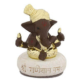 Load image into Gallery viewer, Webelkart Gold Plated Lord Ganesha for Car Dashboard Statue Ganpati Figurine God of Luck &amp; Success Diwali Gifts Home Decor (Size: 3.00 x 2.00 inches)