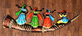 Load image into Gallery viewer, JaipurCrafts Rajasthani Folk Dance Scene Wrought Iron Wall Hanging with LED Lights (121 cm x 3 cm x 46 cm)- Very Big Size JaipurCrafts