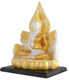 Load image into Gallery viewer, JaipurCrafts Unique Spiritual Ceremic Goutam Budda Showpiece for Home Décor (Golden, 7.50 inch) JaipurCrafts