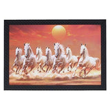 Load image into Gallery viewer, JaipurCrafts Running Horses Large Framed UV Digital Reprint Painting (Wood, Synthetic, 36 cm x 51 cm) JaipurCrafts