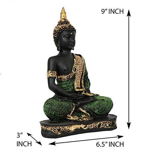 Black Gold Buddha Statue- Unique Decor for Living Room | Nestasia