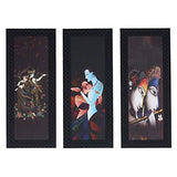 Load image into Gallery viewer, JaipurCrafts Radha Krishna Set of 3 Large Framed UV Digital Reprint Painting (Wood, Synthetic, 41 cm x 53 cm) JaipurCrafts