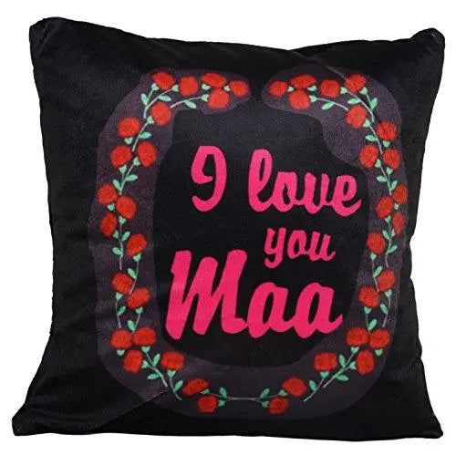 YaYa cafe Birthday Gift Mother in Law Printed Cool Sasu Maa Cushion Cover  20 x 20 inches with 1 Kg Rasgulla Sweets Gifts Combo -