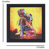 Load image into Gallery viewer, JaipurCrafts Gautam Buddha Framed UV Digital Reprint Painting (Wood, Synthetic, 30 cm x 30 cm) JaipurCrafts