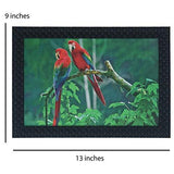 Load image into Gallery viewer, JaipurCrafts Parrots Large Framed UV Digital Reprint Painting (Wood, Synthetic, 23 cm x 33 cm) JaipurCrafts