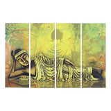 गैलरी व्यूवर में इमेज लोड करें, JaipurCrafts Multieffect UV Textured Panel Painting (Synthetic, 60 cm x 92 cm x 1 cm, Set of 4)