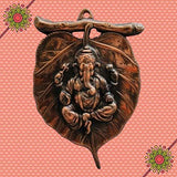 Load image into Gallery viewer, Webelkart Premium Combo of Rakhi Gift for Brother and Bhabhi and Kids with Lord Ganesha On Creative Leaf Hanging, Rakshabandhan Gifts for Bhai Sister