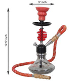 Load image into Gallery viewer, JaipurCrafts Premium Designer Red Golden Matki Astra Hookah Set (12.50 Inch)