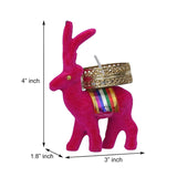 गैलरी व्यूवर में इमेज लोड करें, Webelkart Cute Christmas Reindeer Tealight Candle Holder - 2 pc (Pink) Reindeer Shaped tealight Holder, Diwali Gift, Diwali Lights, Diwali tealight