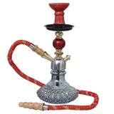 Load image into Gallery viewer, JaipurCrafts™️ Premium Designer Matki Crystal Football Style Hookah Set ( 12 Inches, Red)