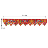 Load image into Gallery viewer, Webelkart Premium Subh Labh Traditional Art Handmade Door Bandarwal toran for Home Main Door/Entrance Door/Home Temple and Diwali Decorations ( Red, Pack of 1)