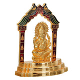 Load image into Gallery viewer, Webelkart Premium Lord Ganesha Gold Plated Statue - Idol for Car Dashboard, Home, Office Décor, Gifting Decorative Showpiece, Temple Gift (Aluminium, Golden)-4 x 3.2 in