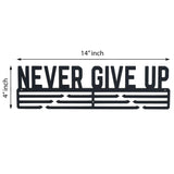 गैलरी व्यूवर में इमेज लोड करें, Webelkart Designer &quot;Never Give Up&quot; MDF Cutout Ready to Hang Home Décor Wall Art - 14 &quot; x 4&quot;