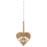 Load image into Gallery viewer, Webelkart Premium Heart Shape Hanging tealight Candle Holder for Home and Diwali Decorations| Diwali Candle Holder| Diwali Decor Items ( Iron, 13 Inches)